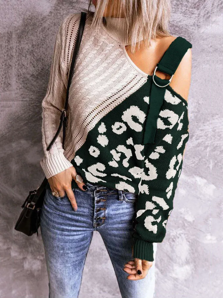 Leopard Print Graceful Crop Hoodie