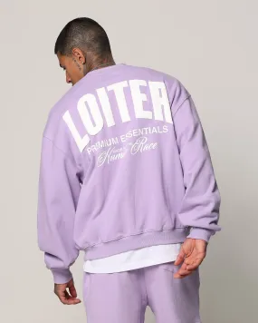 Loiter Essential Spire Crewneck Lilac