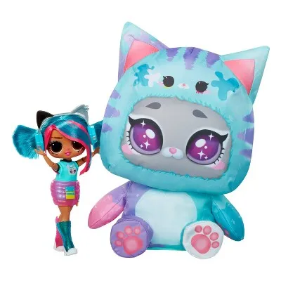 L.O.L. Surprise! Tweens Costume Surprise Emma Emo Fashion Doll with Inflatable Teal Kitty Costume and Multiple Surprises, Ages 4 