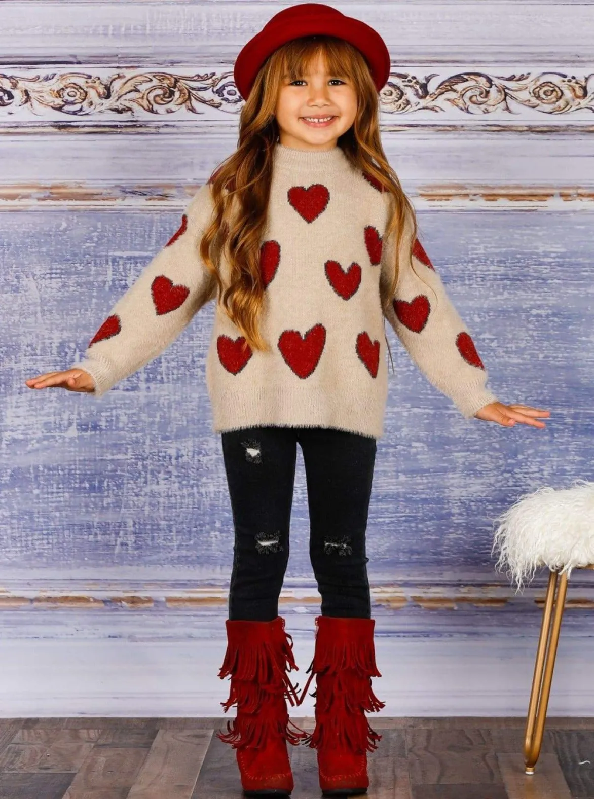 Lovey Dovey Heart Sweater