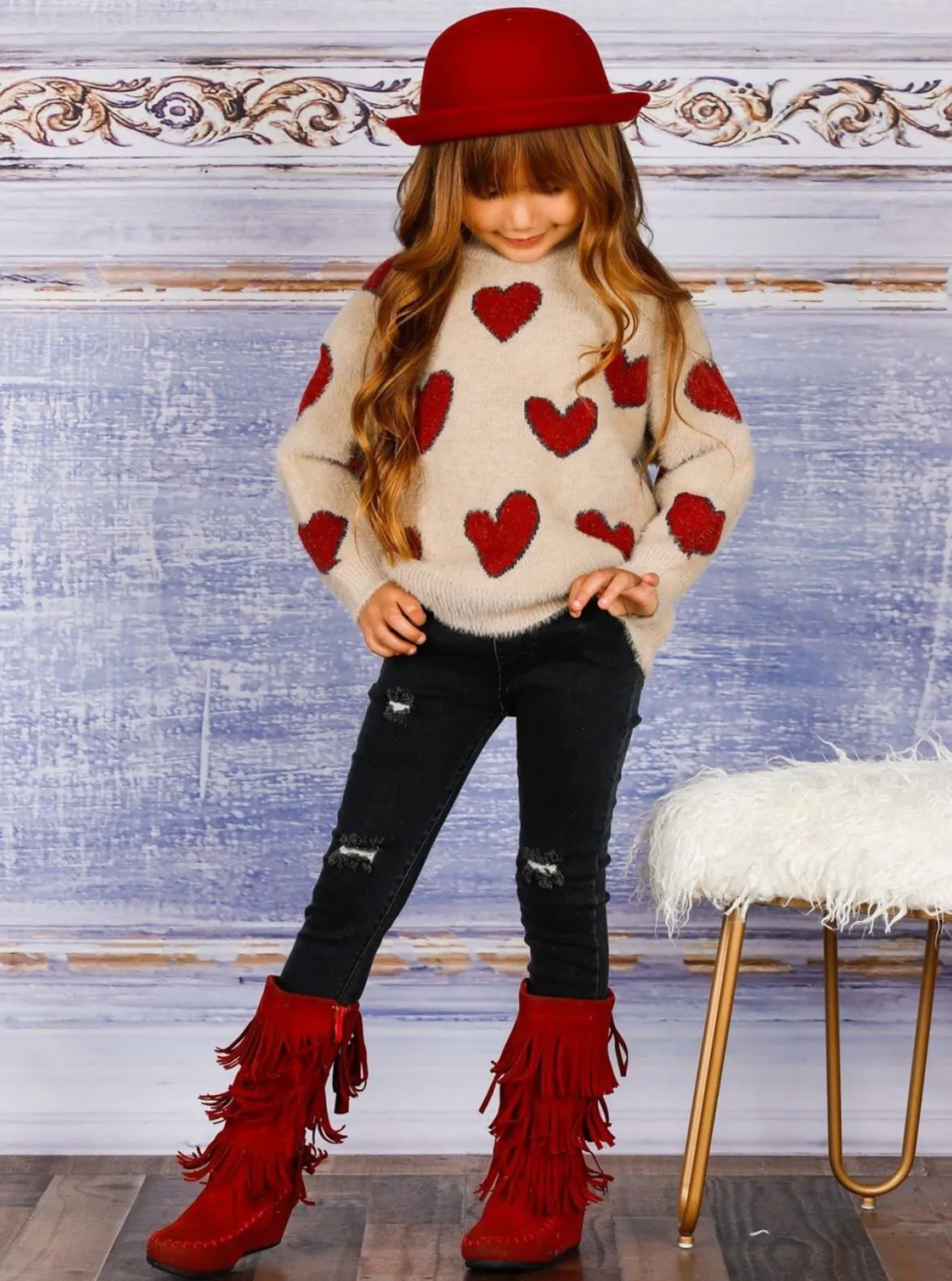 Lovey Dovey Heart Sweater