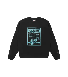 MAGAZINE AD CREWNECK - BLACK