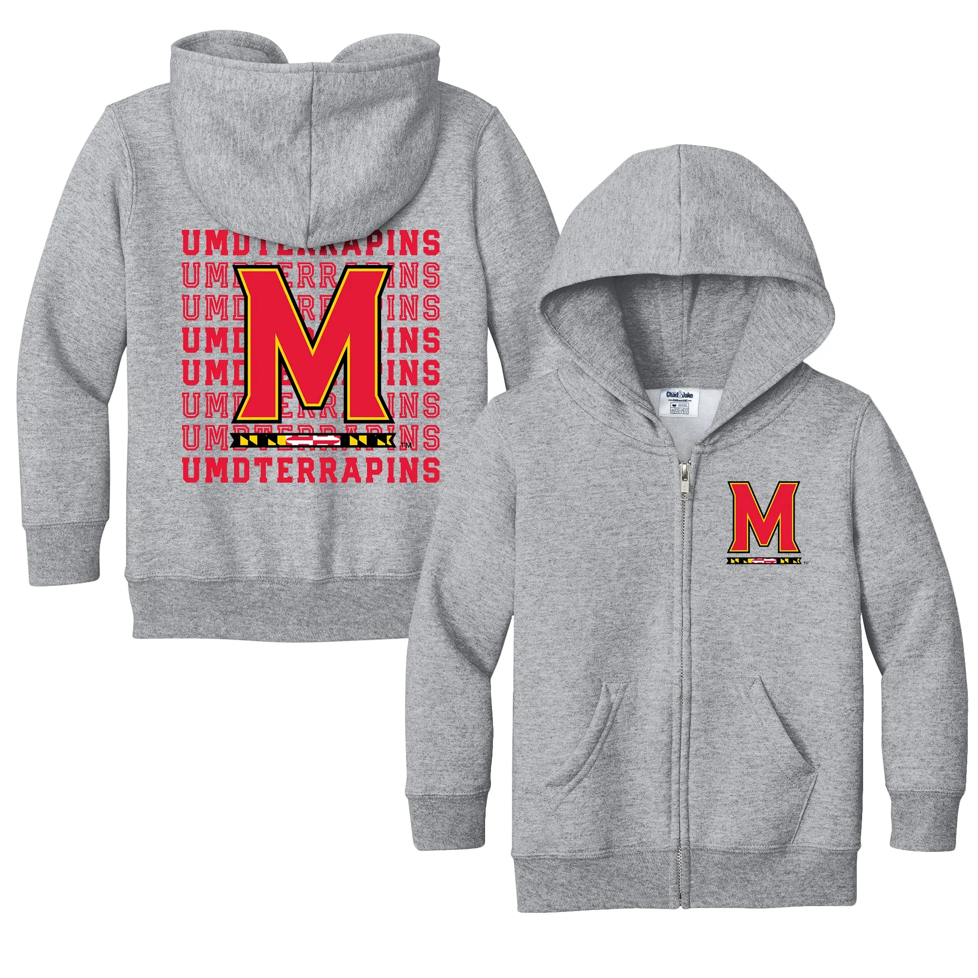 Maryland Terrapins Retro Toddler Full-Zip Sweatshirt