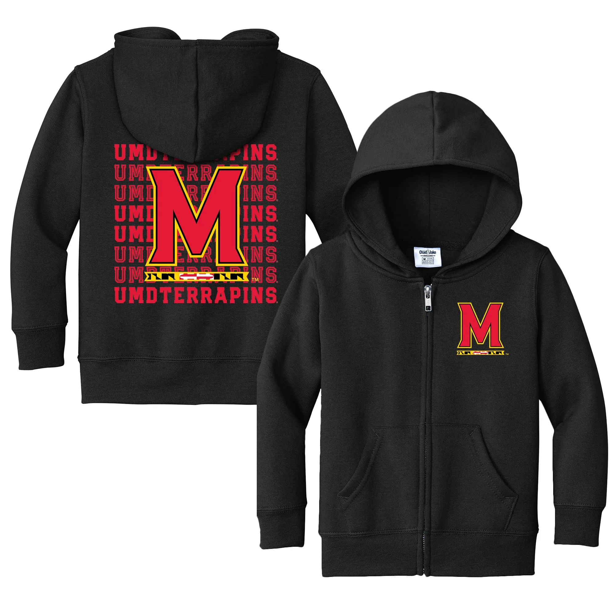 Maryland Terrapins Retro Toddler Full-Zip Sweatshirt