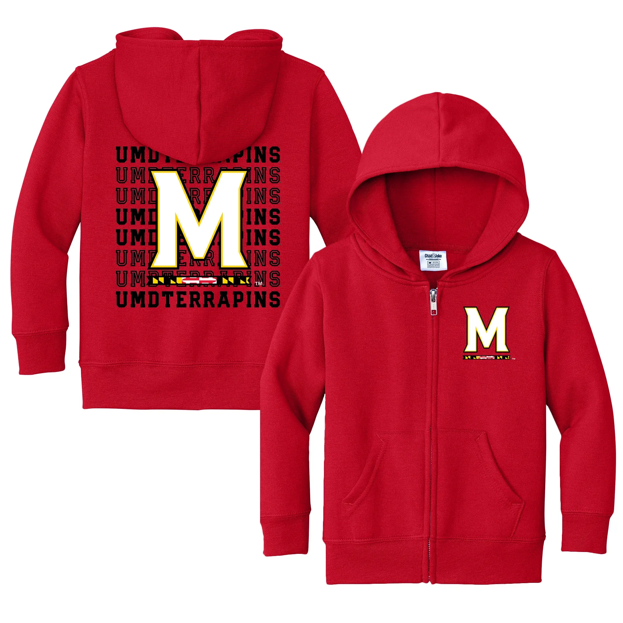 Maryland Terrapins Retro Toddler Full-Zip Sweatshirt