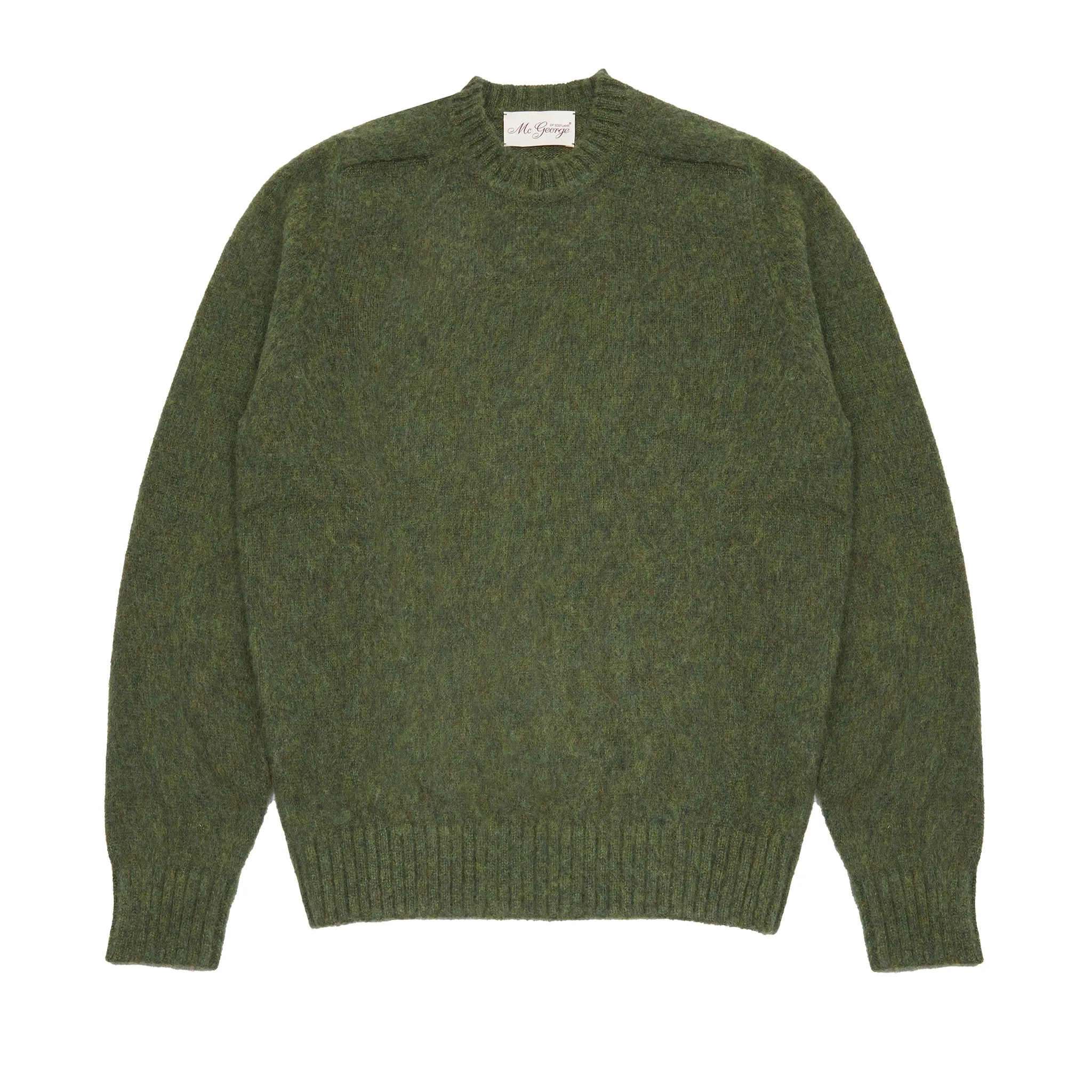 McGeorge of Scotland Supersoft Shetland Shaggy Jumper in Pine