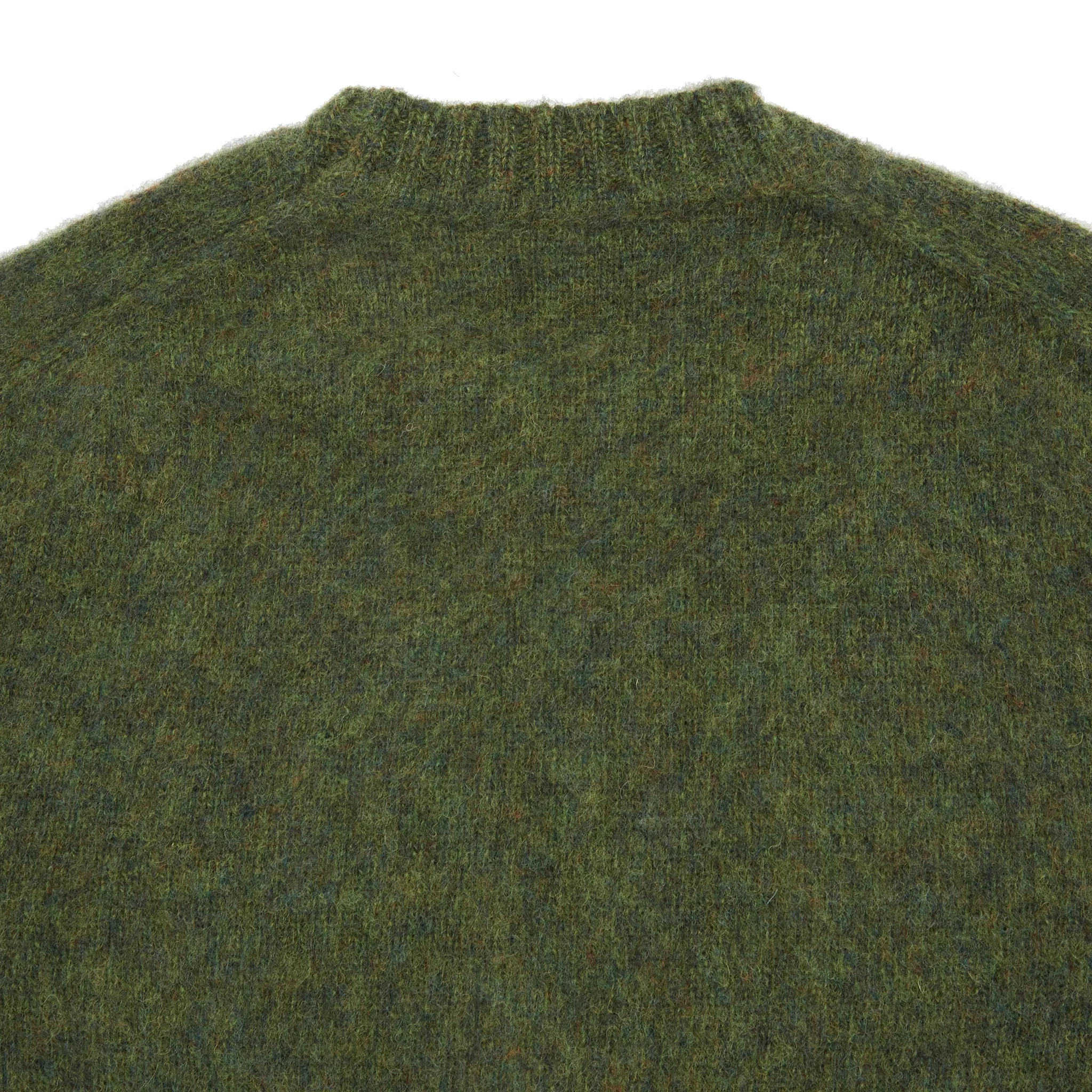 McGeorge of Scotland Supersoft Shetland Shaggy Jumper in Pine