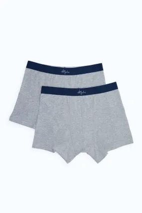 Men Grey Plain Hipster Set (Pack of 2)