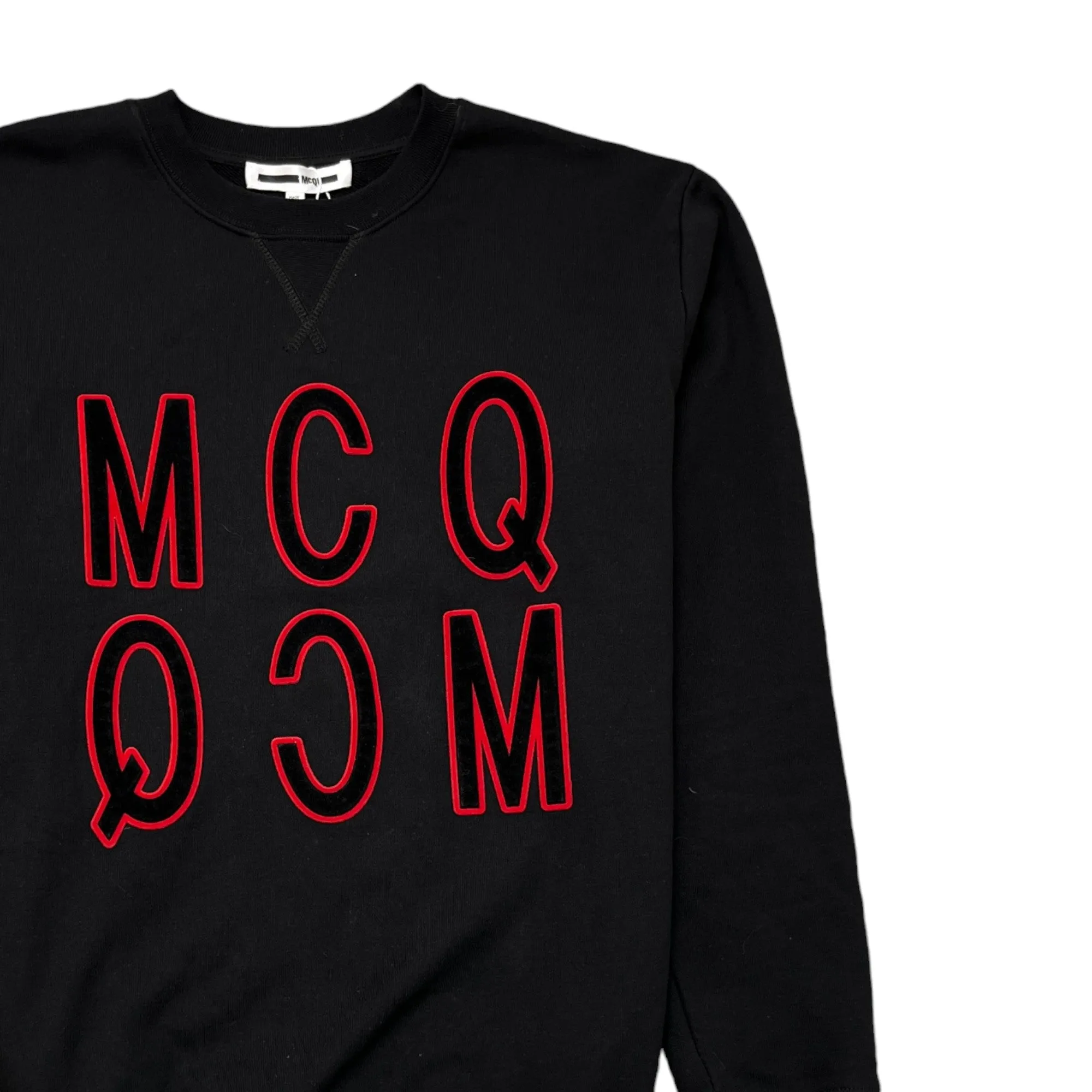 Men's Mcq Logo Jumper Black Size S