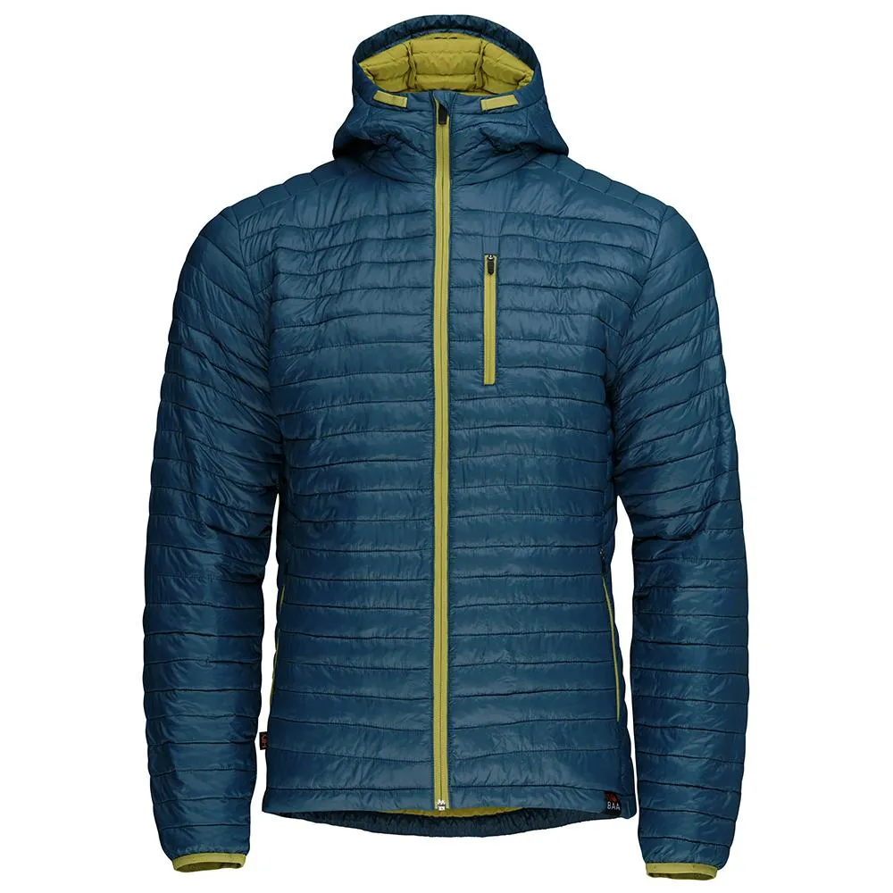 Mens Merino Wool Insulated Jacket (Petrol/Lime)