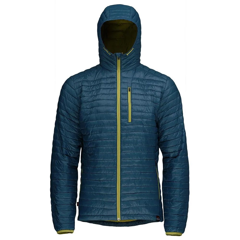 Mens Merino Wool Insulated Jacket (Petrol/Lime)