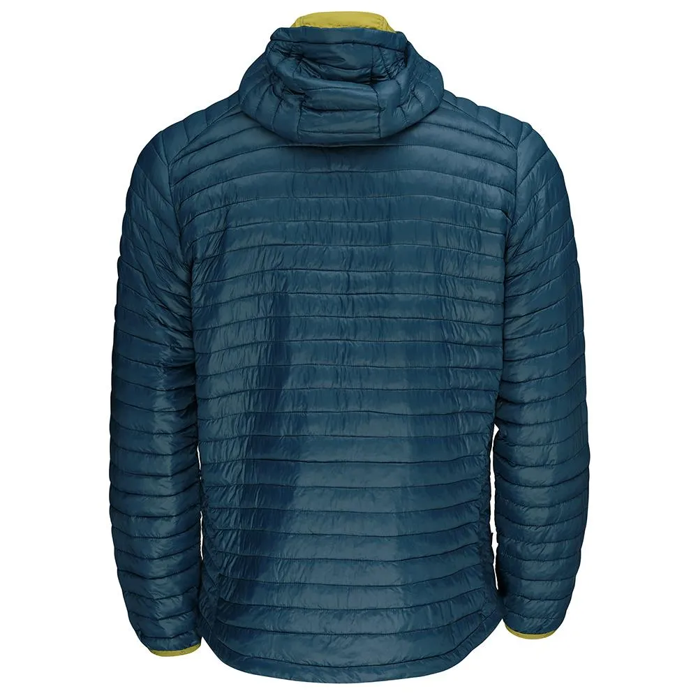 Mens Merino Wool Insulated Jacket (Petrol/Lime)