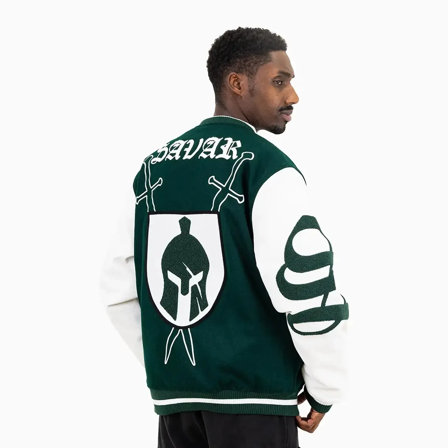 Men's Shield Wool Varsity Jacket