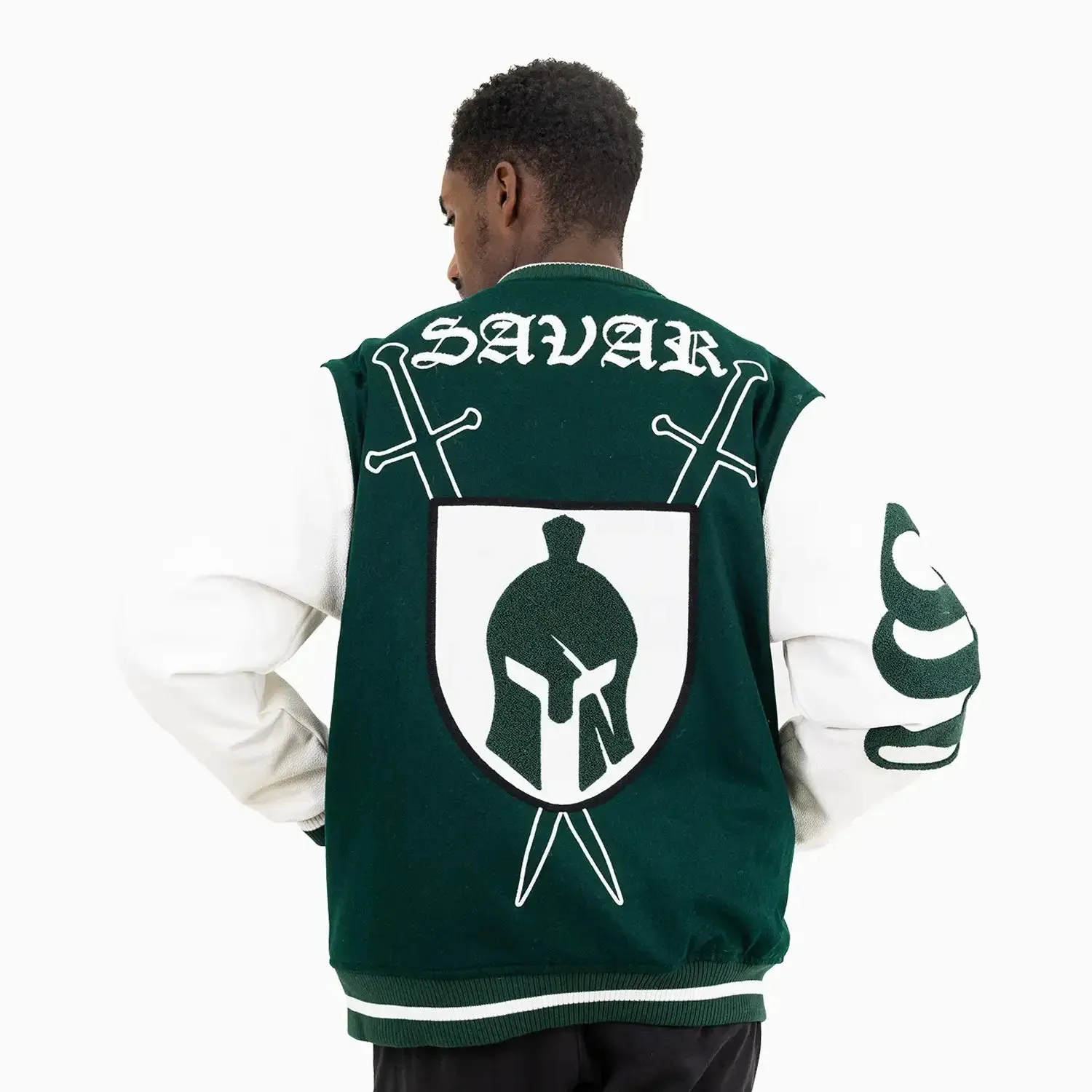 Men's Shield Wool Varsity Jacket