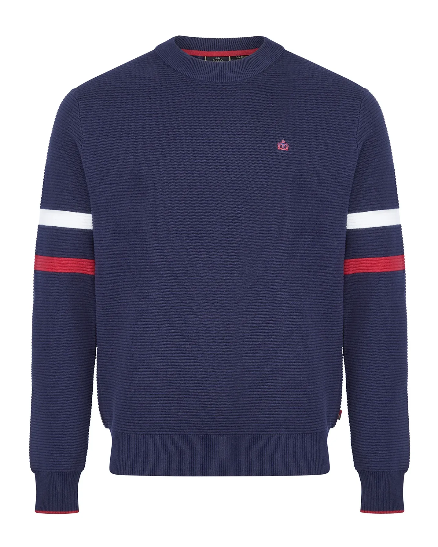 Merc London Medway Knitted Jumper Blue