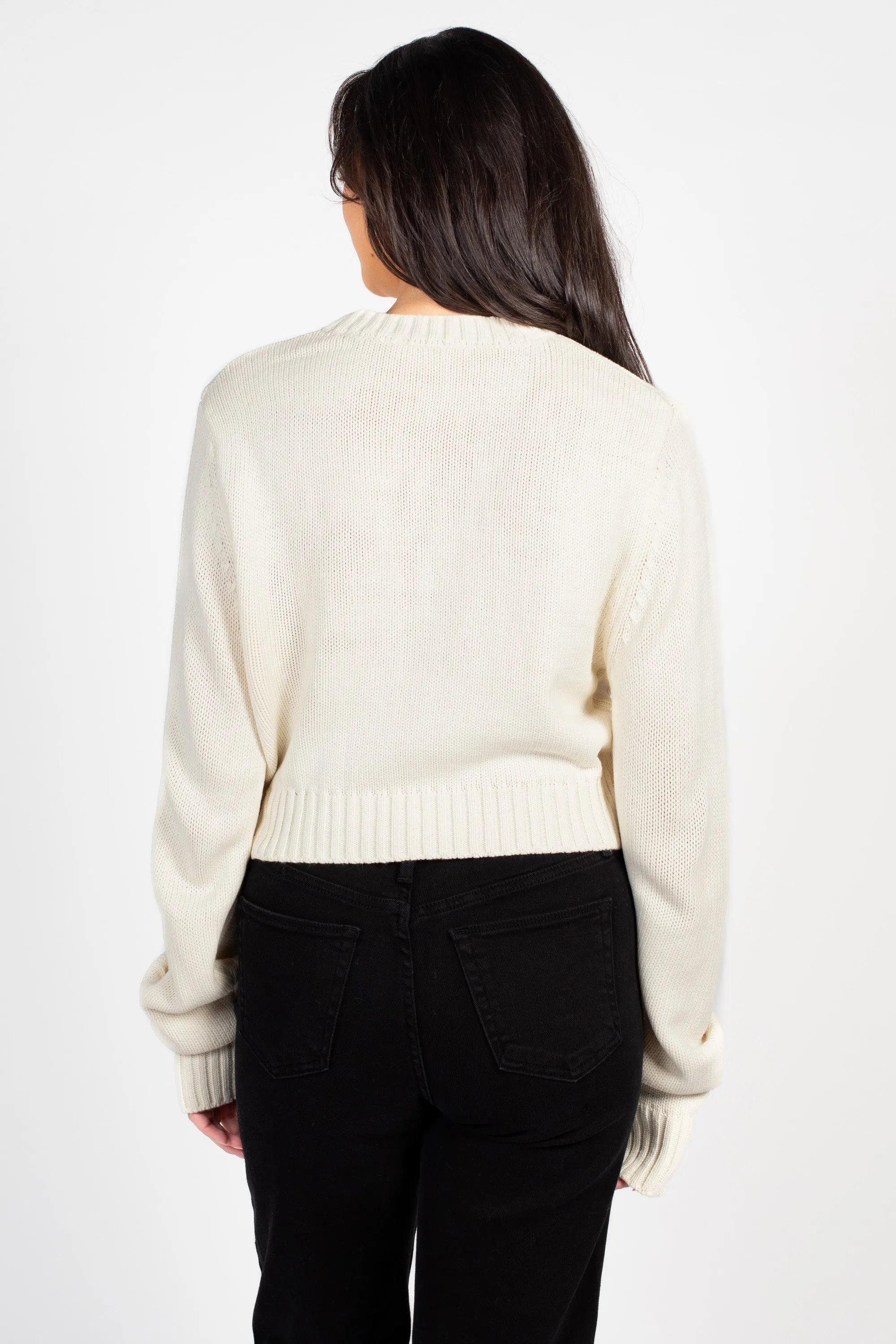 Mila Ribbed Crew Neck Sweater