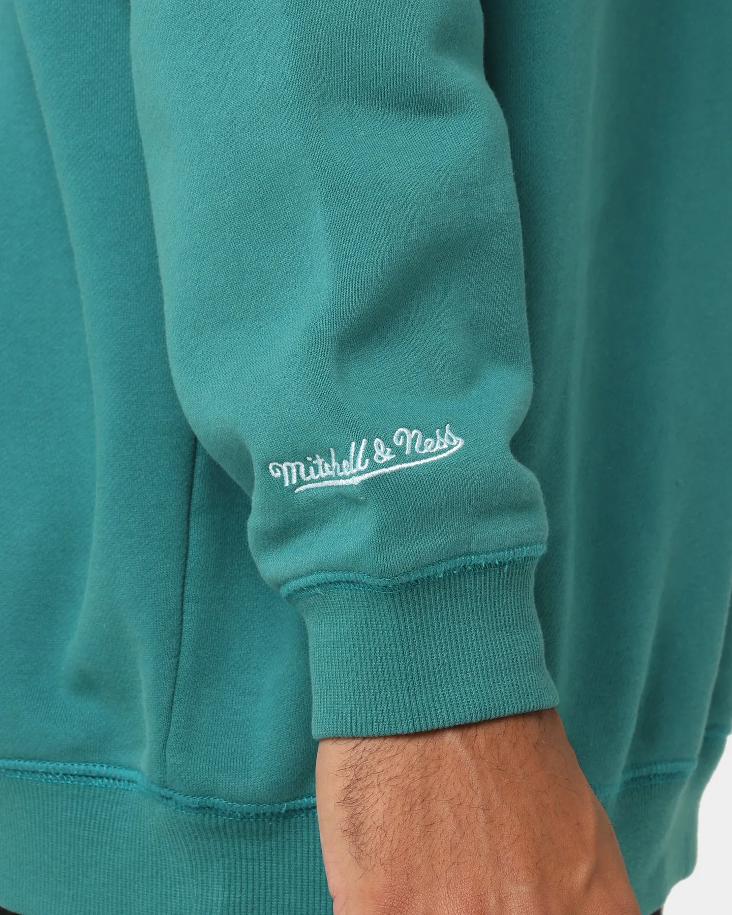 Mitchell & Ness Miami Dolphins Perfect Season Crewneck Faded Teal