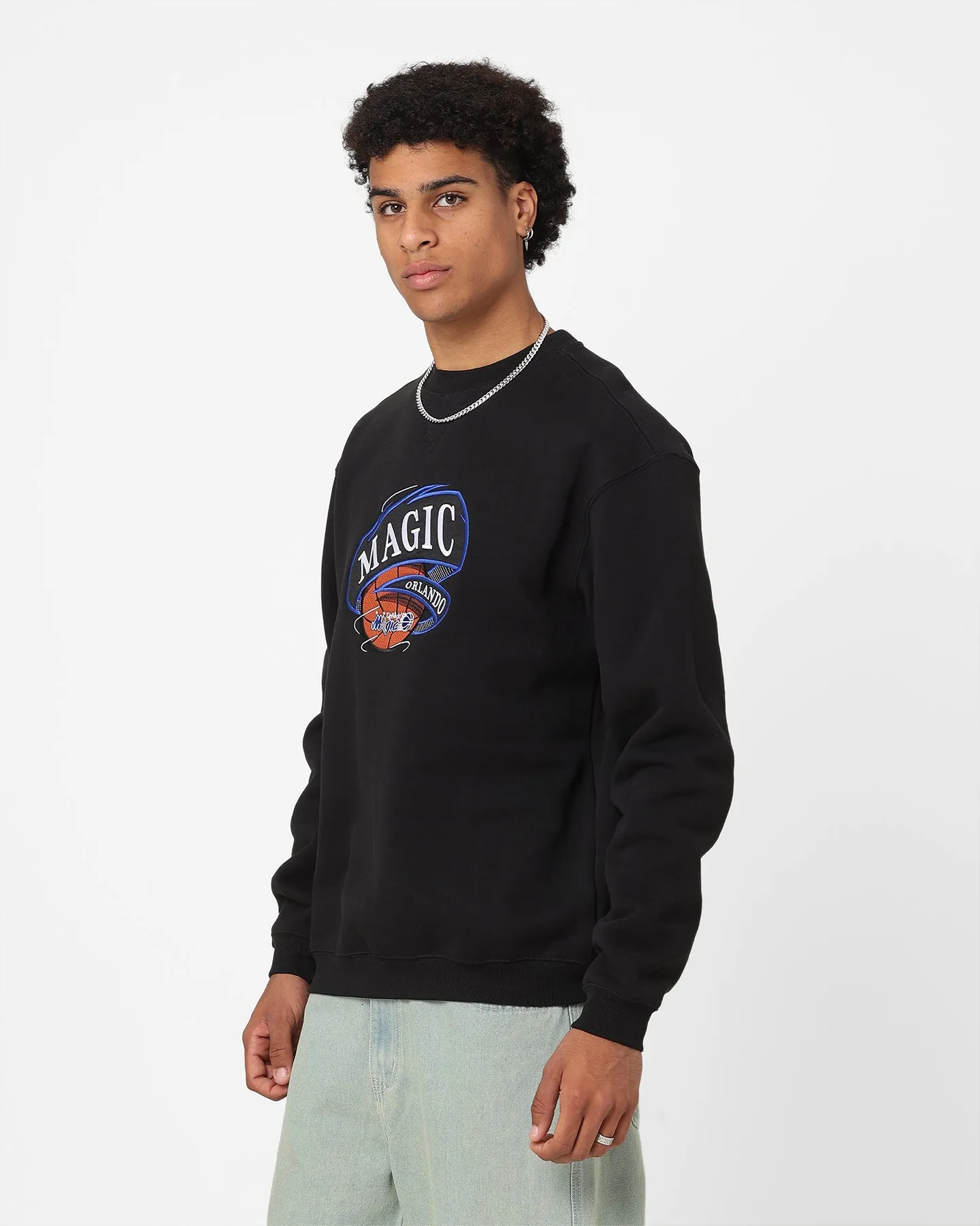 Mitchell & Ness Orlando Magic Rotate Crewneck Black