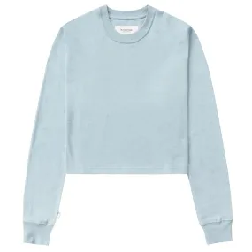 Monday Long Sleeve Crop Top Blueish