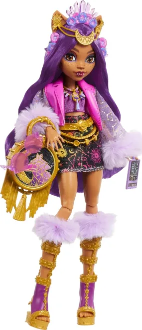 Monster High Clawdeen Wolf Doll with Glam Monster Fest Outfit and Festival Themed for kids 8-15 Years