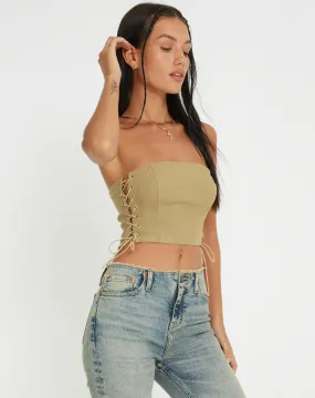 Murga Corset Top in Sand