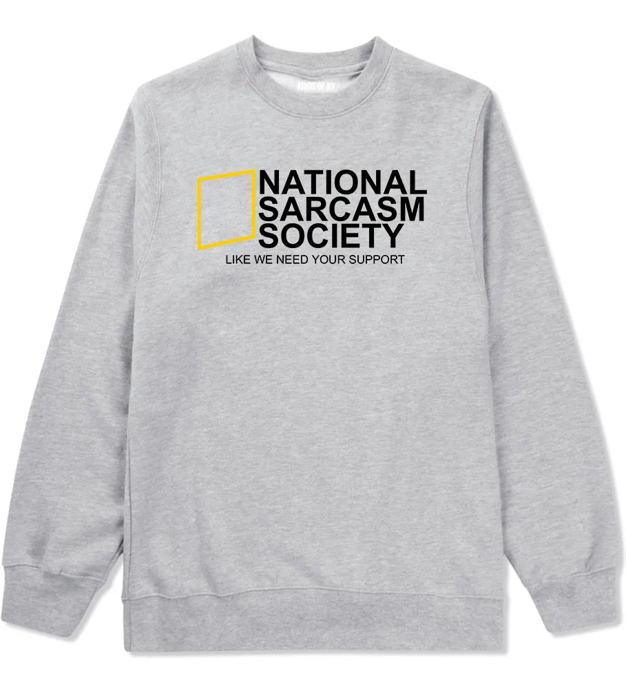 National Sarcasm Society Mens Crewneck Sweatshirt