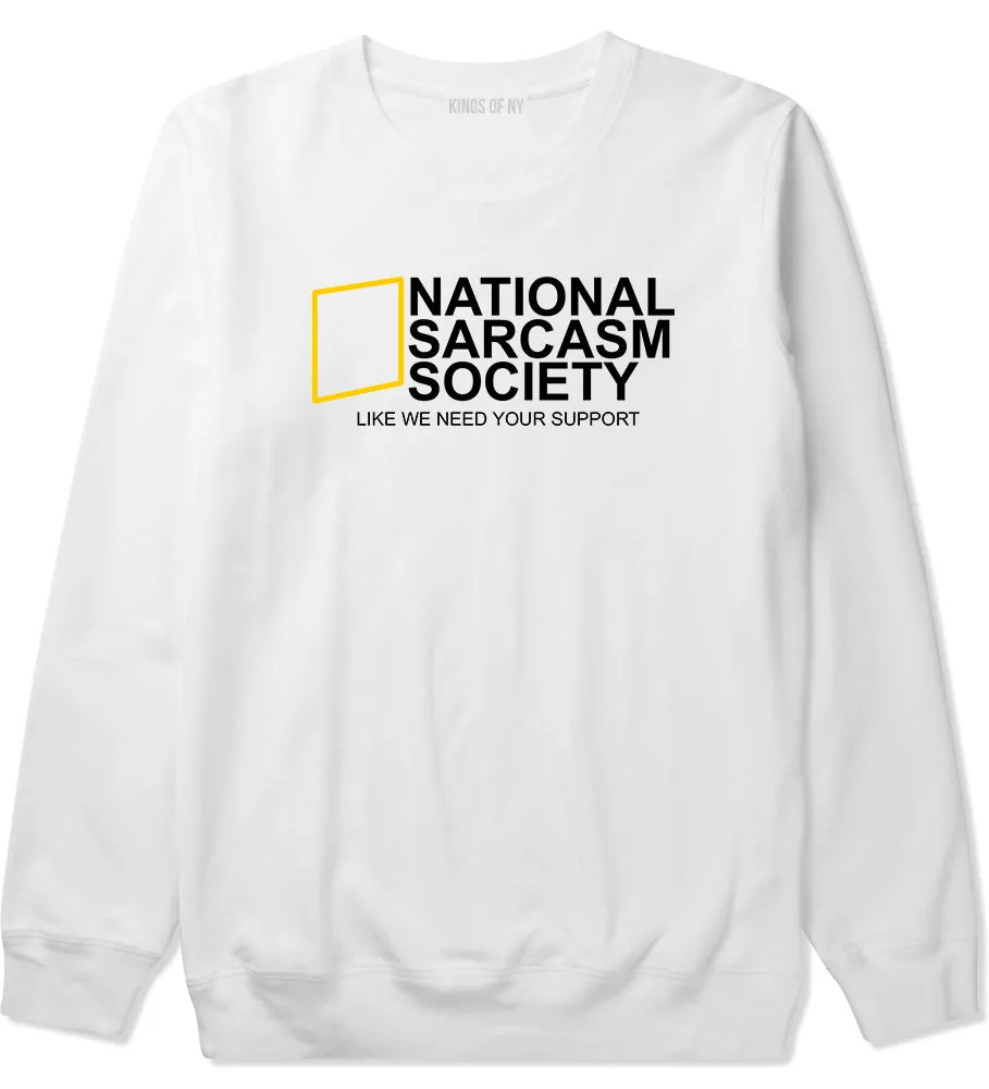 National Sarcasm Society Mens Crewneck Sweatshirt