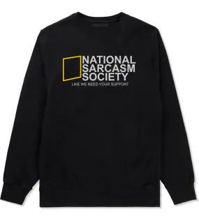 National Sarcasm Society Mens Crewneck Sweatshirt