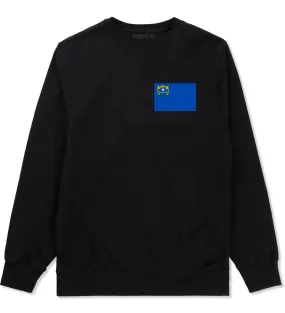 Nevada State Flag NV Chest Mens Crewneck Sweatshirt