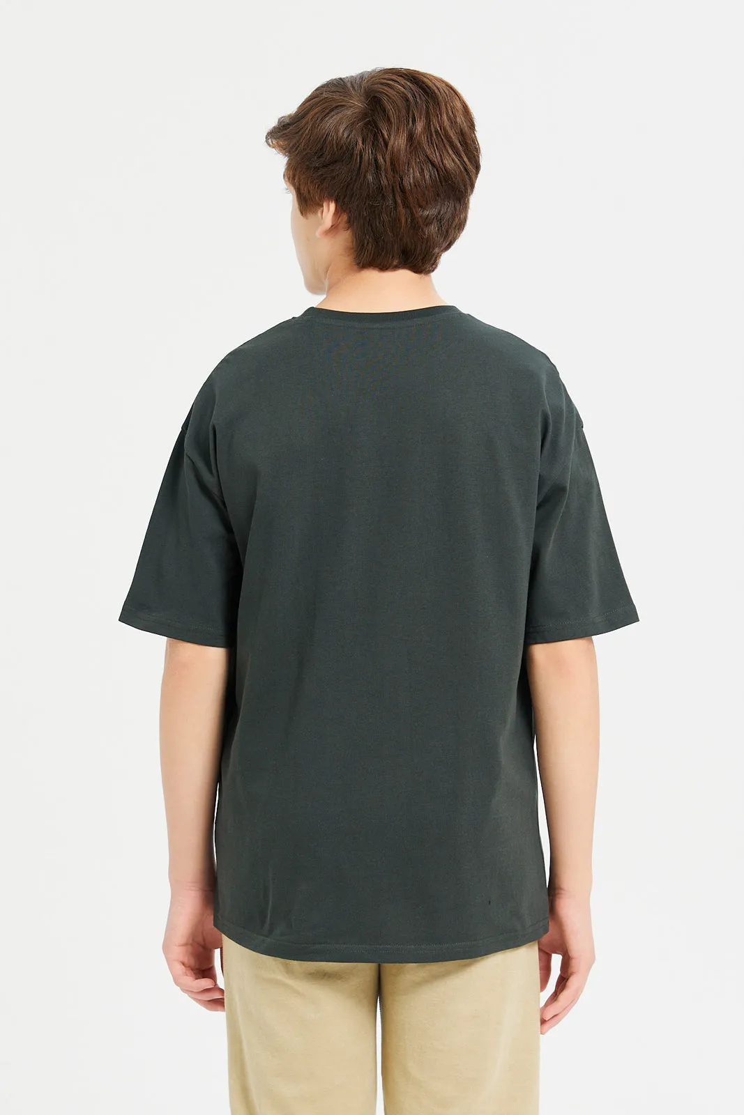 Olive 3 Pocket Oversize Tee