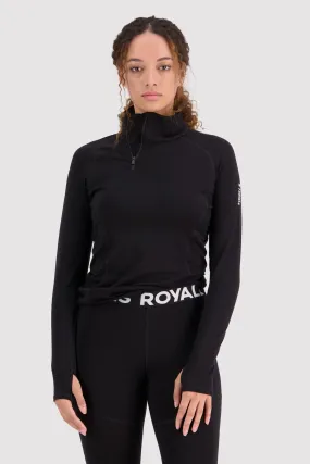 Olympus Merino Base Layer 1/2 Zip Long Sleeve - Black