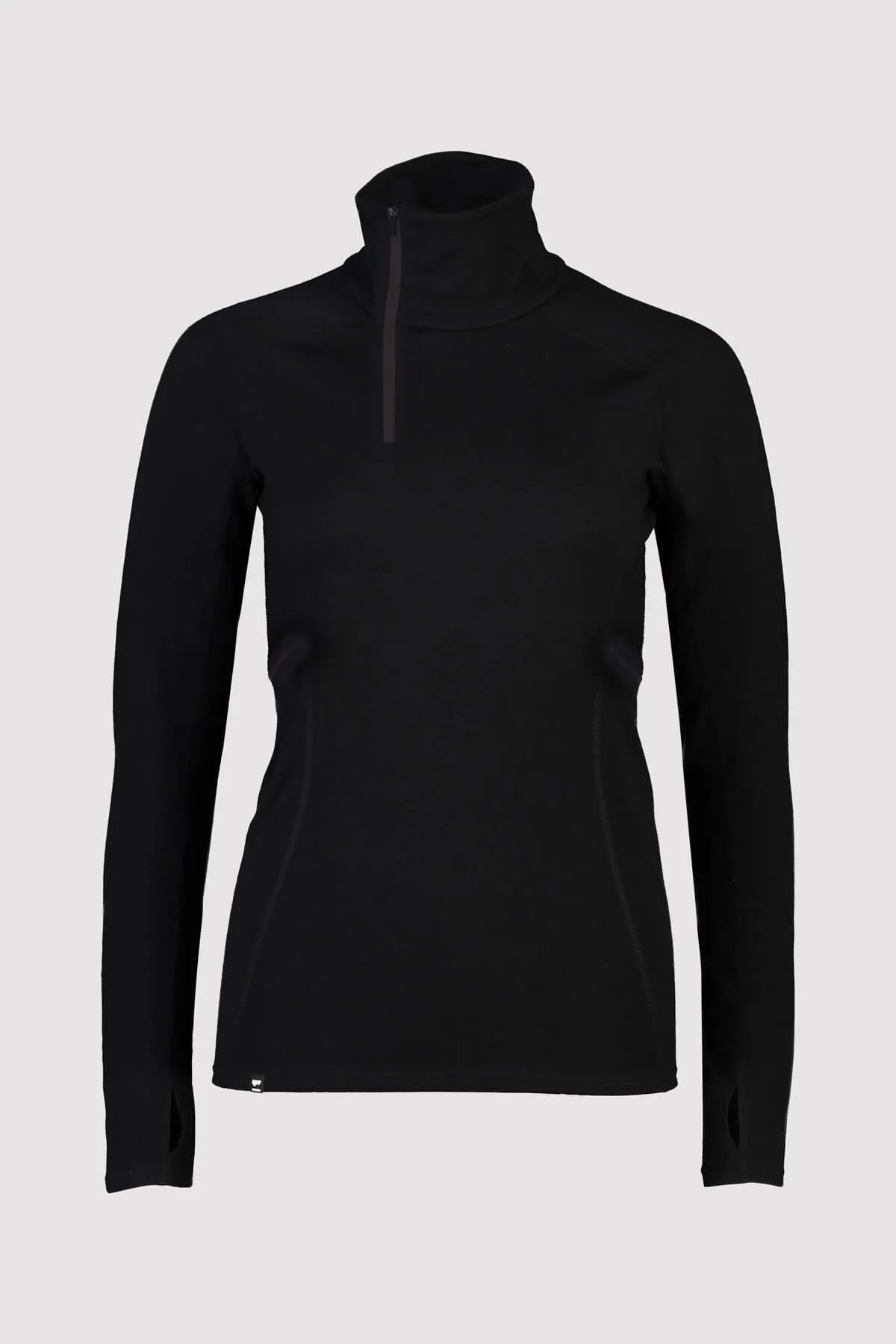 Olympus Merino Base Layer 1/2 Zip Long Sleeve - Black