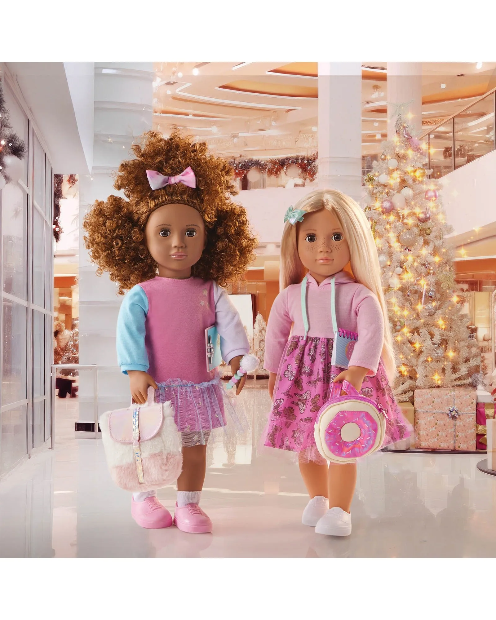 Our Generation Doll with Pet & Matching Hairstyles, Hattie & Bella