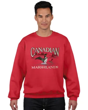 P661C RED - RETRO CANADIAN CREWNECK, LOON