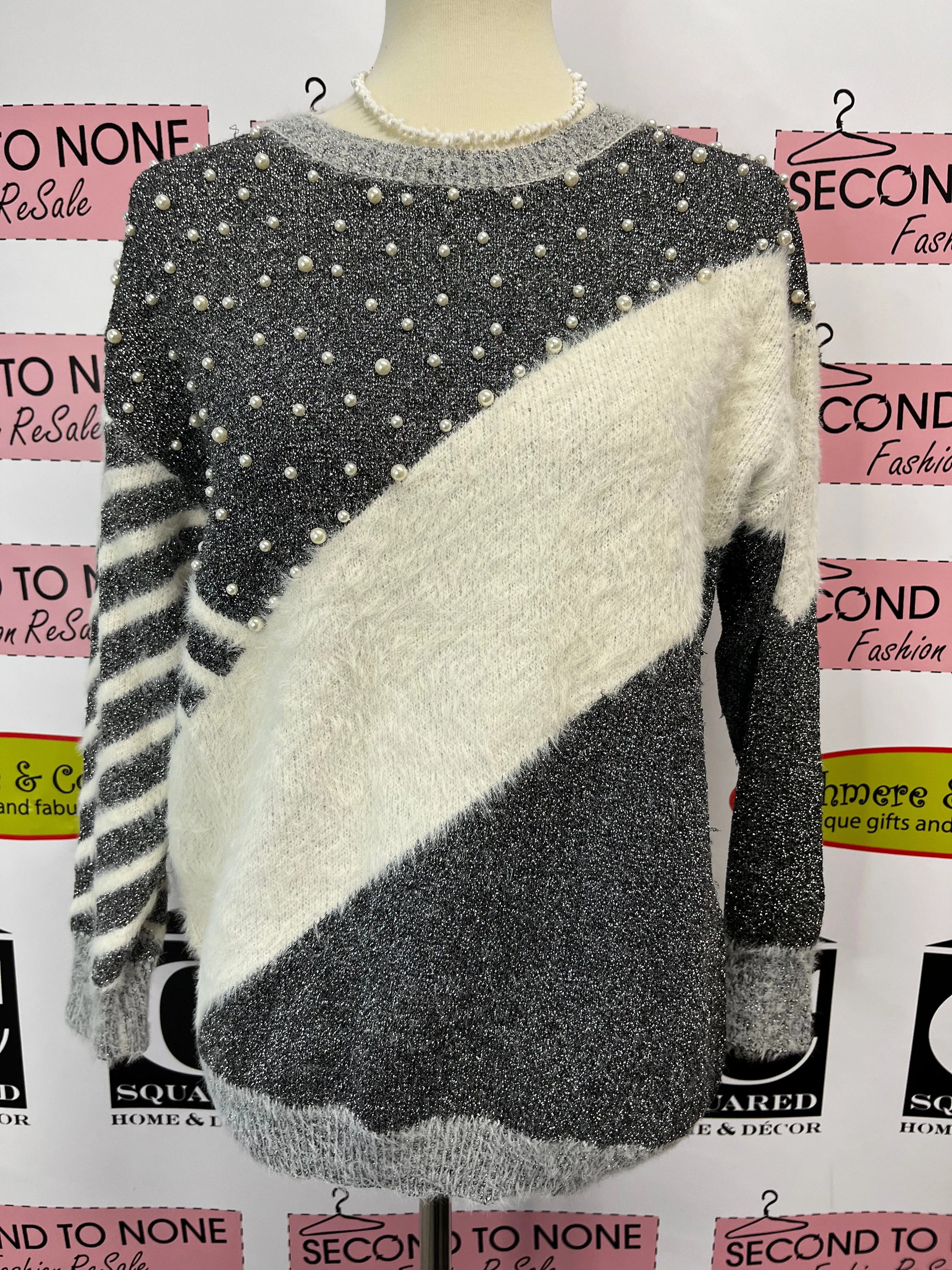 Pearl Bling Sweater (Size M)