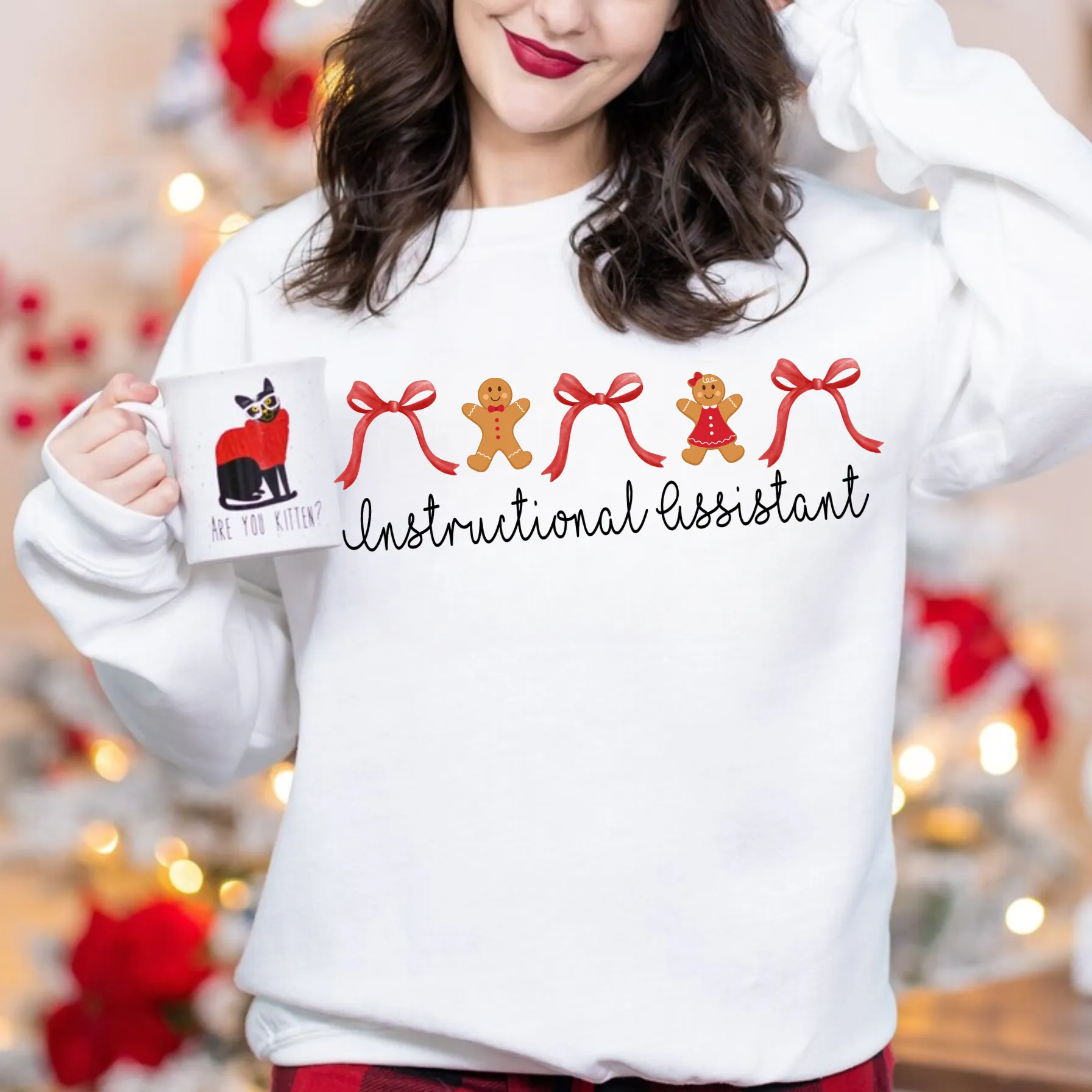 Personalized & Custom Teacher Christmas Sweatshirt