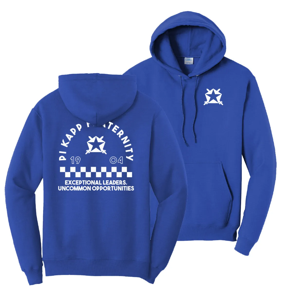 Pi Kapp Retro Block Graphic Hoodie