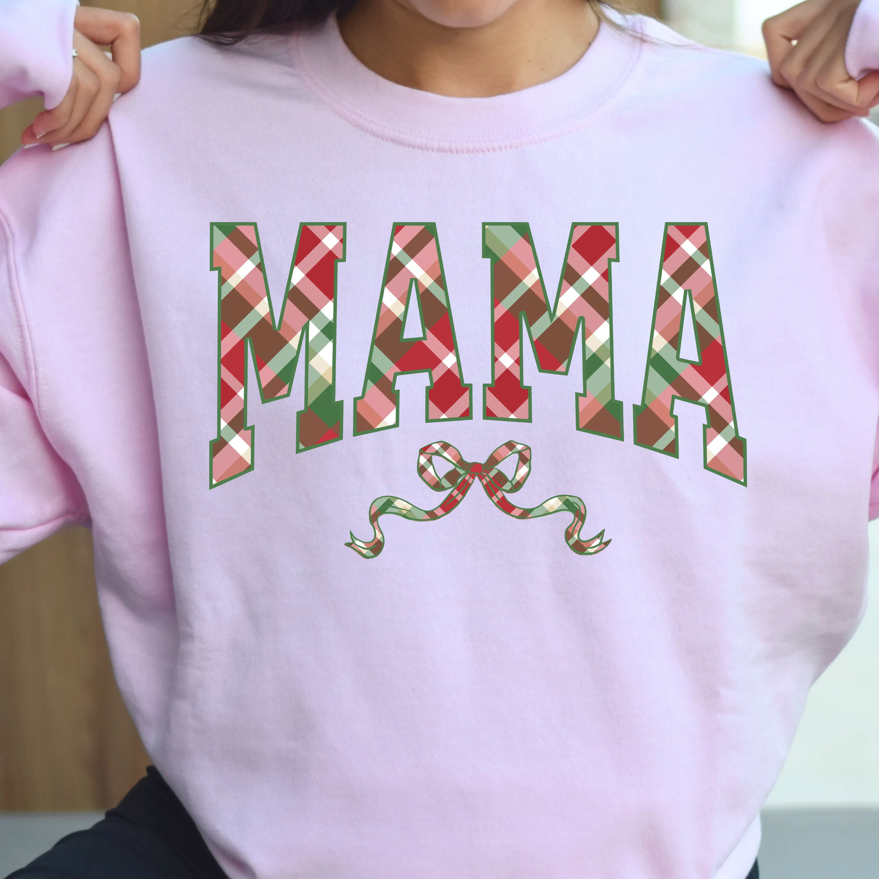 Plaid Mama Christmas Sweatshirt