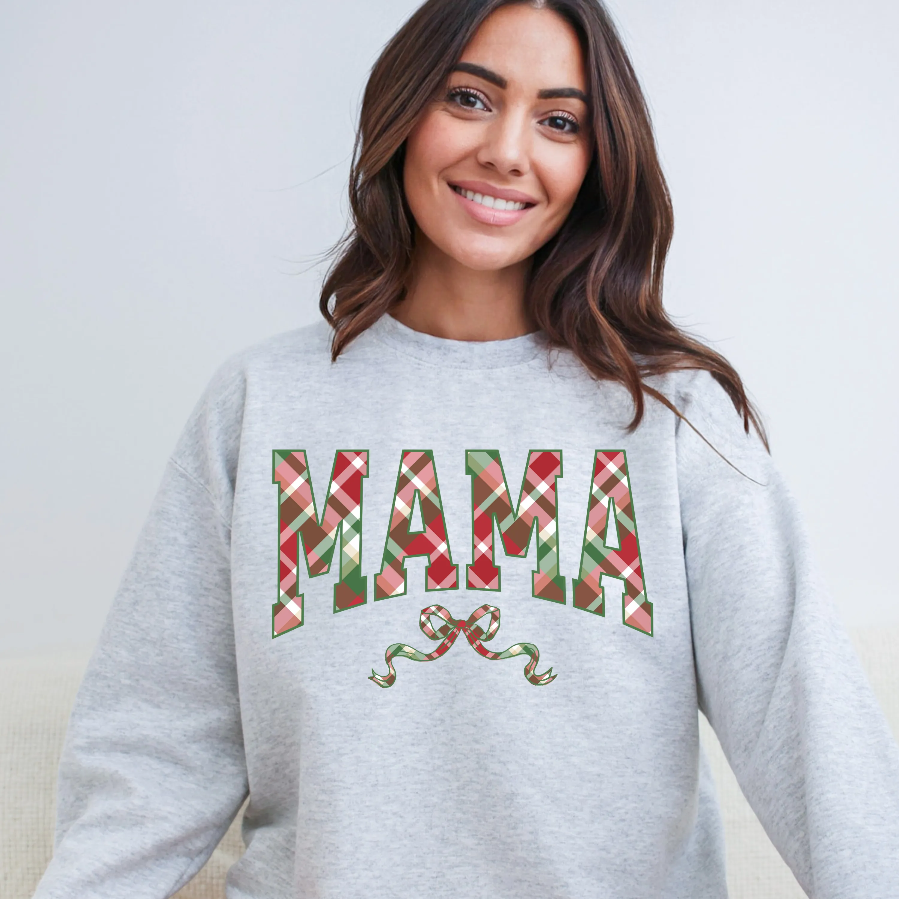 Plaid Mama Christmas Sweatshirt