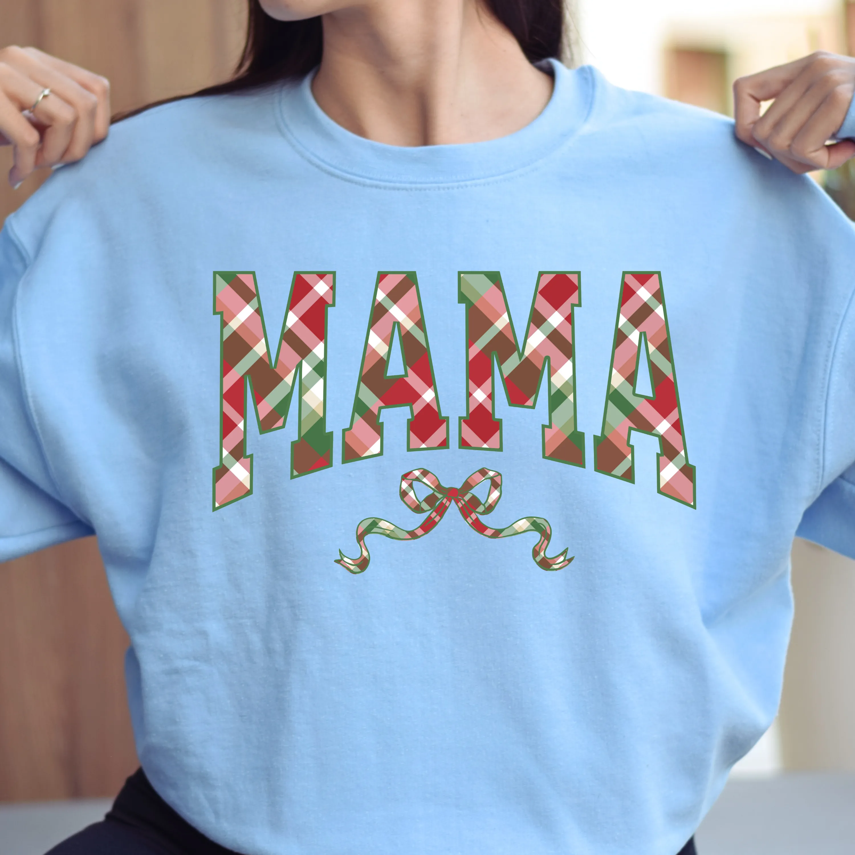 Plaid Mama Christmas Sweatshirt