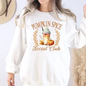 Pumpkin Spice Social Club Crewneck Sweatshirt