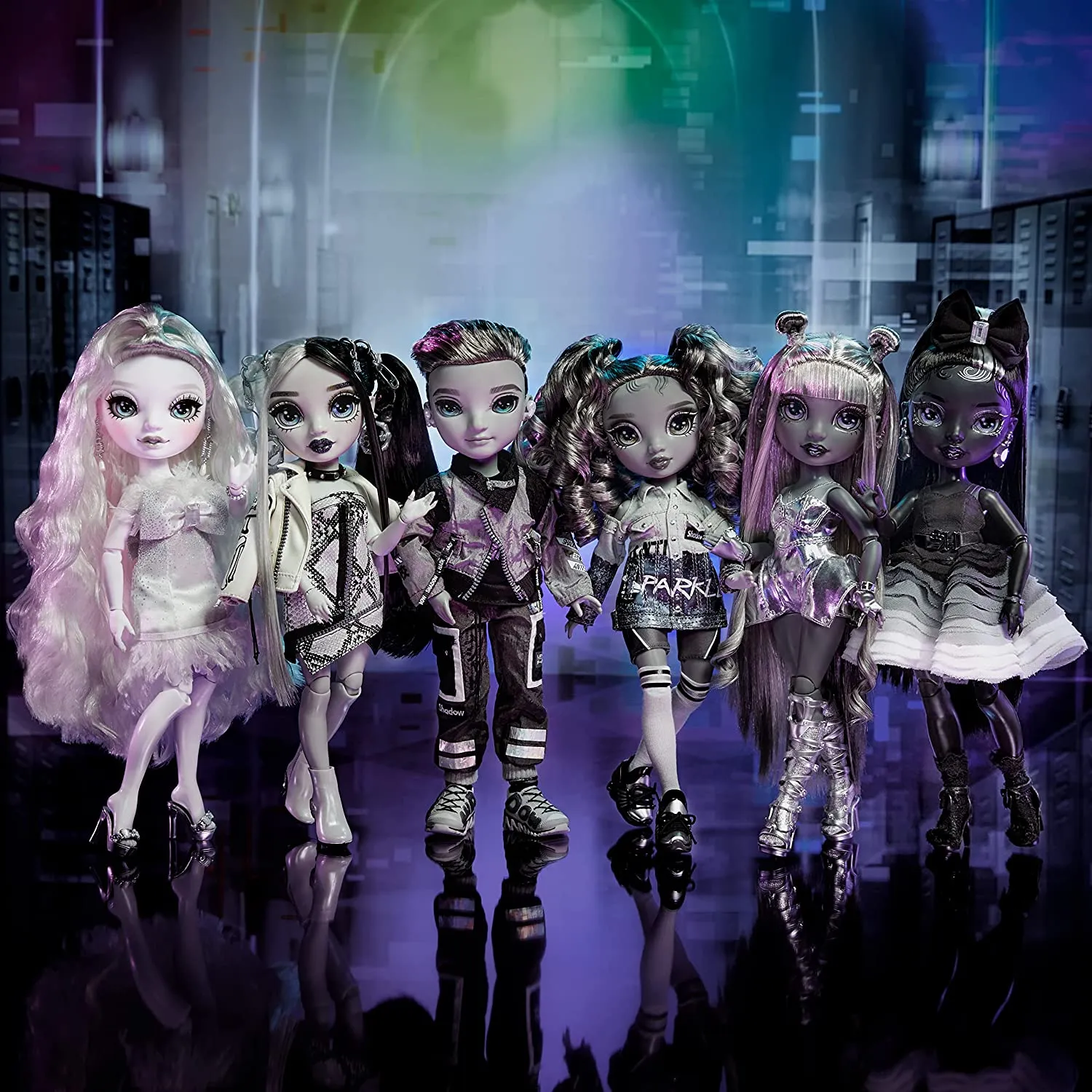 Rainbow High Shadow Series 1 Shanelle Onyx- Grayscale Fashion Doll. 2 Black Designer Outfits to Mix & Match with Accessories