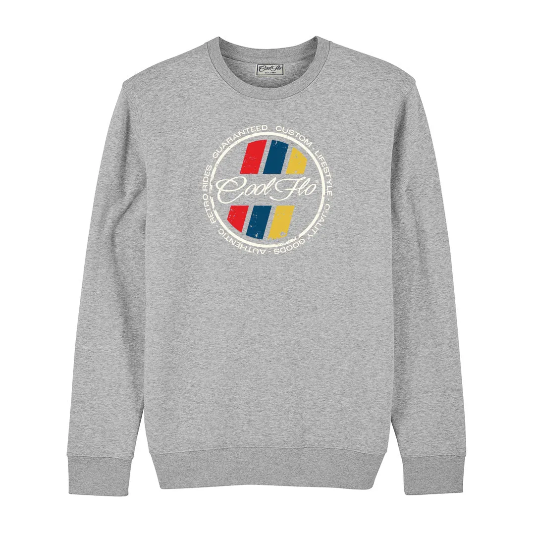 Retro Stripes Grey Sweatshirt