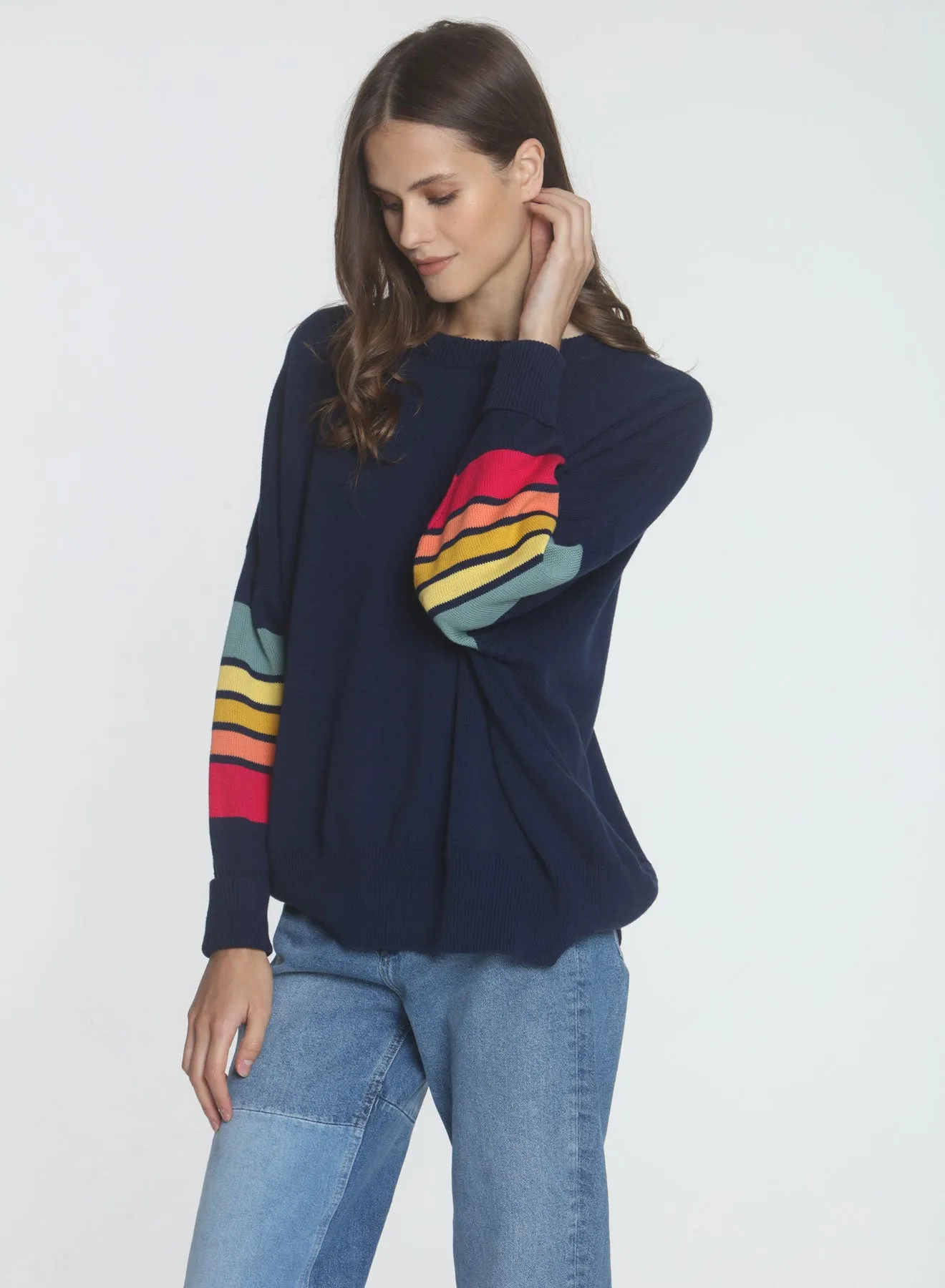 Retro Sweatshirt - Navy Surf