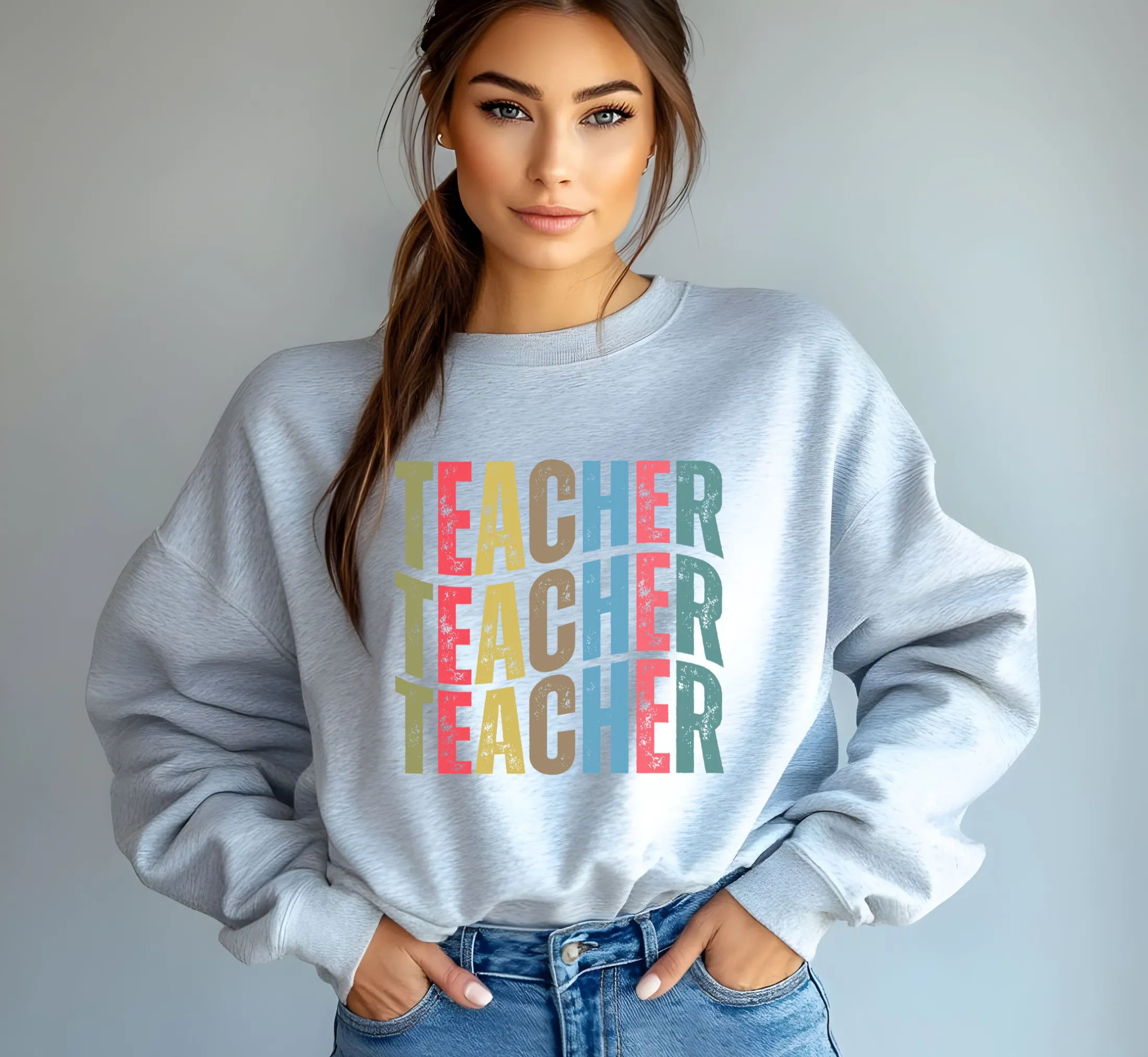 Retro Teacher Sweatshirt Gifts for Teachers