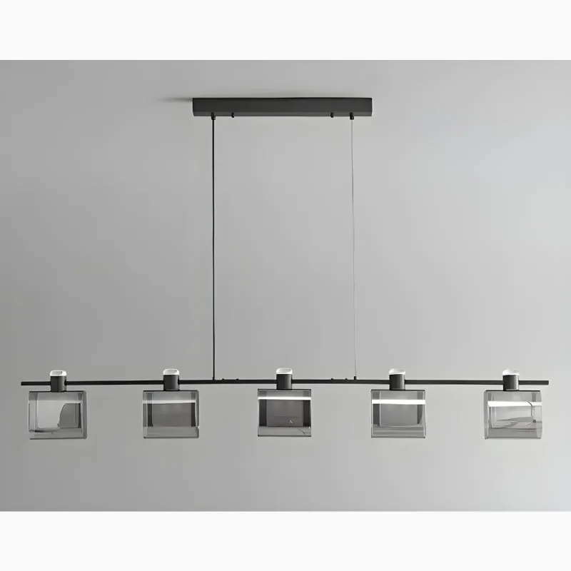 Schwerzenbach | Minimalistic Glass Cubes Stylish Chandelier