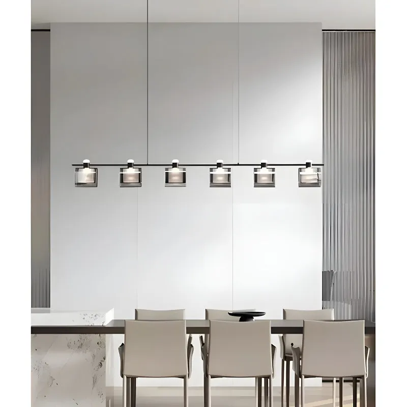 Schwerzenbach | Minimalistic Glass Cubes Stylish Chandelier