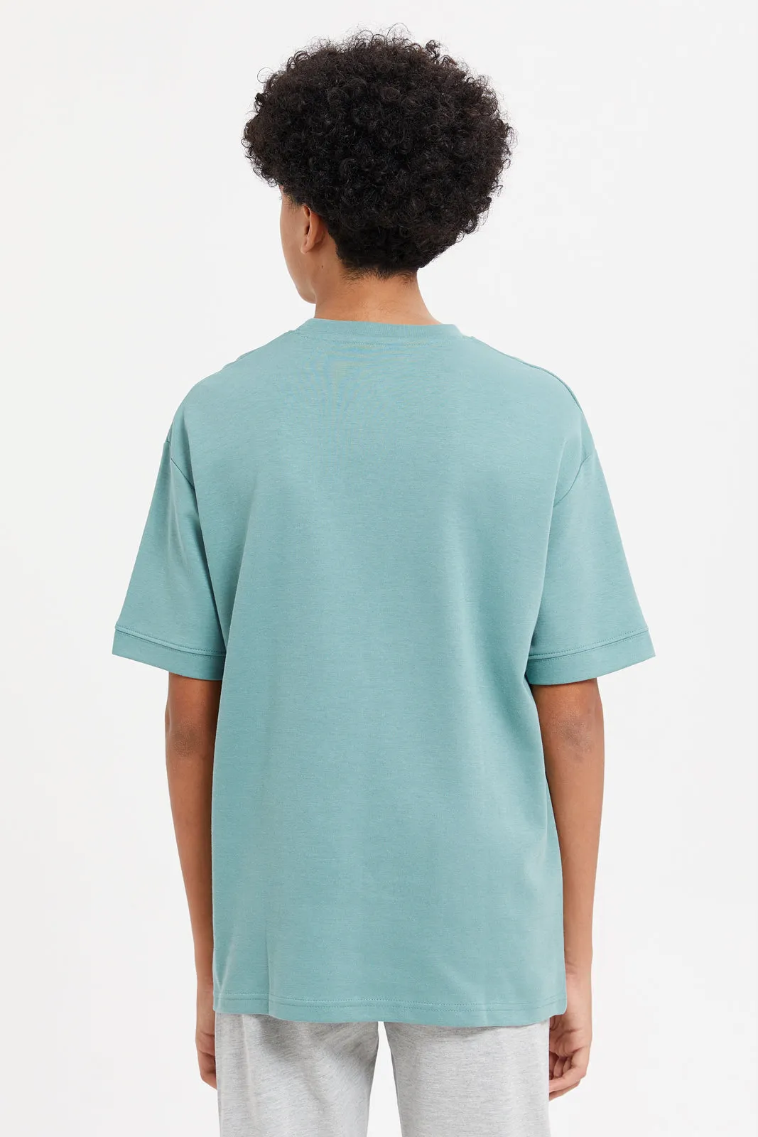 Senior Boys Mint Oversize T-Shit