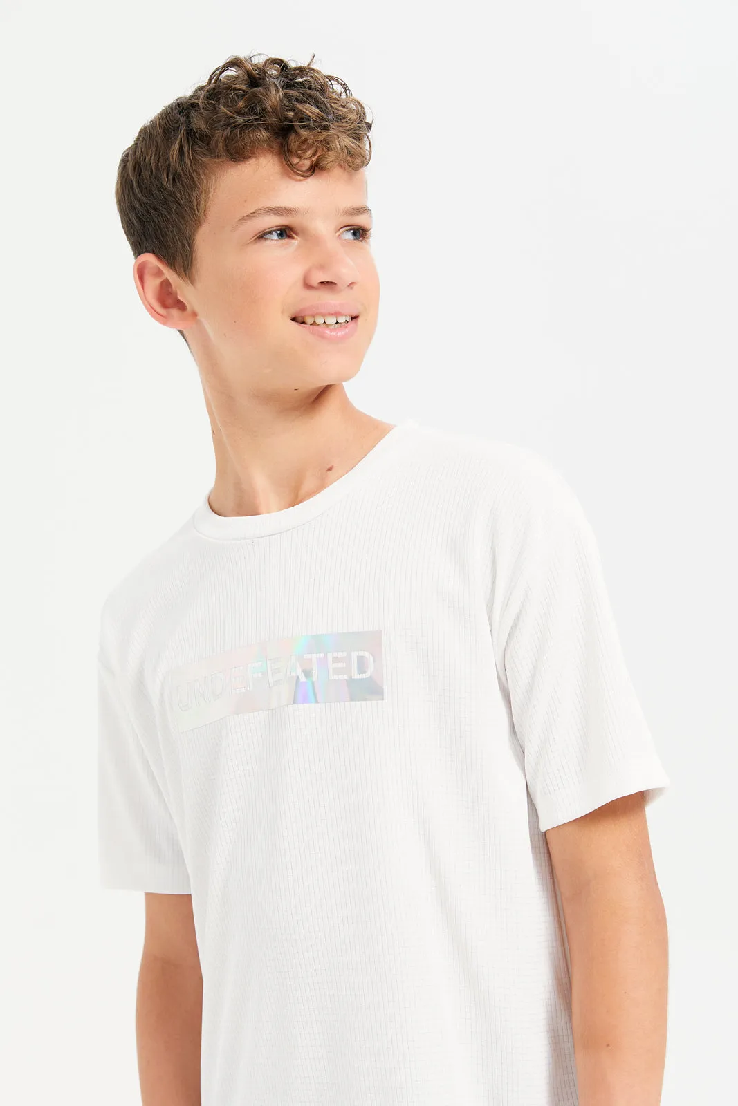 Senior Boys White Undefeated T-Shirt