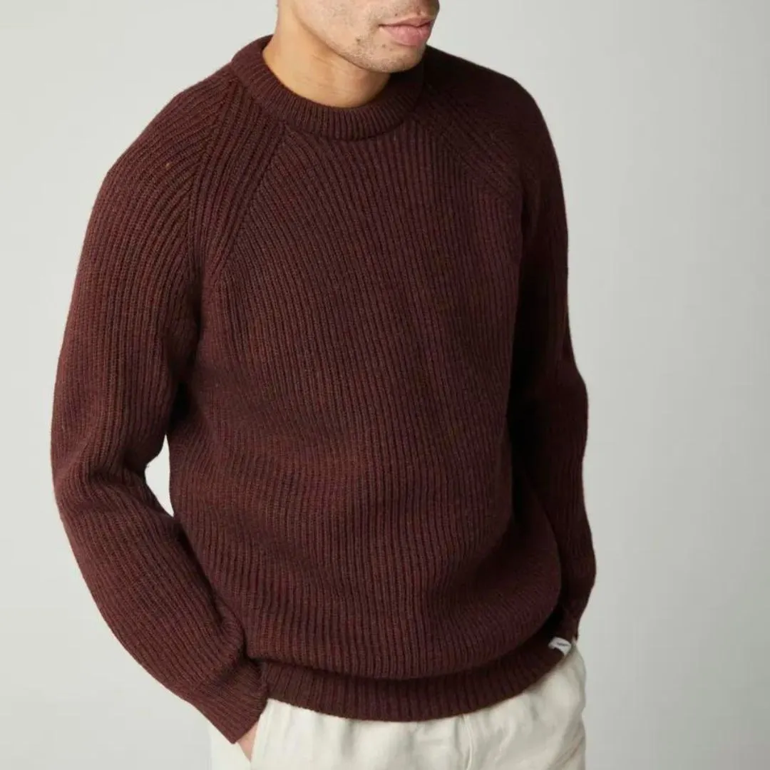 Shiraz Ford Crewneck Wool Jumper Sweater